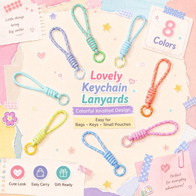 Men'S Accessories Holder - 2~5pcs Colorful Braided Keychain Mobile Phone