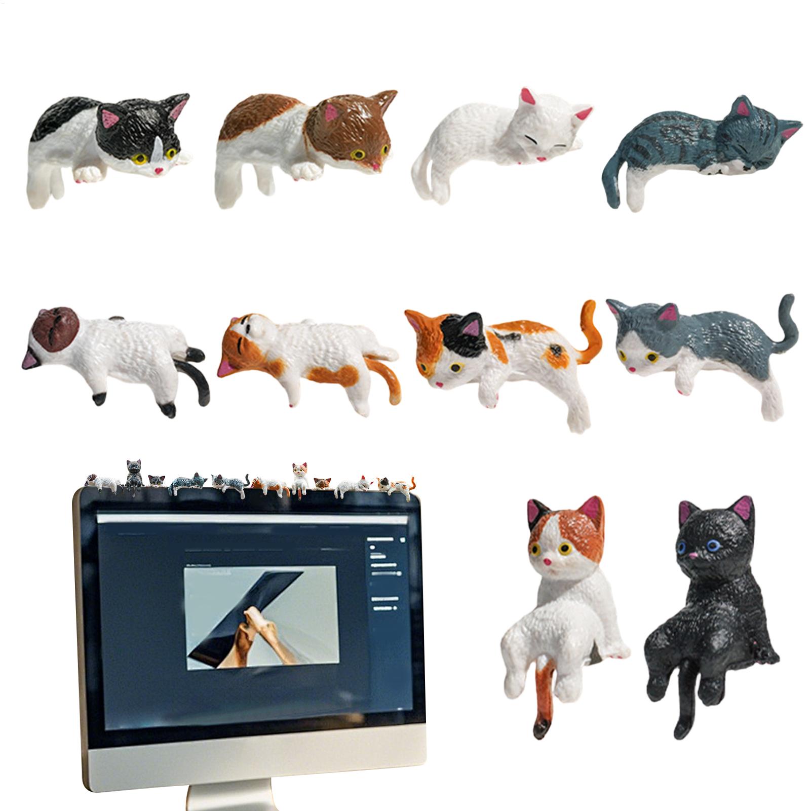 Men Accessories India - 10pcs Cute Mini Cat Ornament Car
