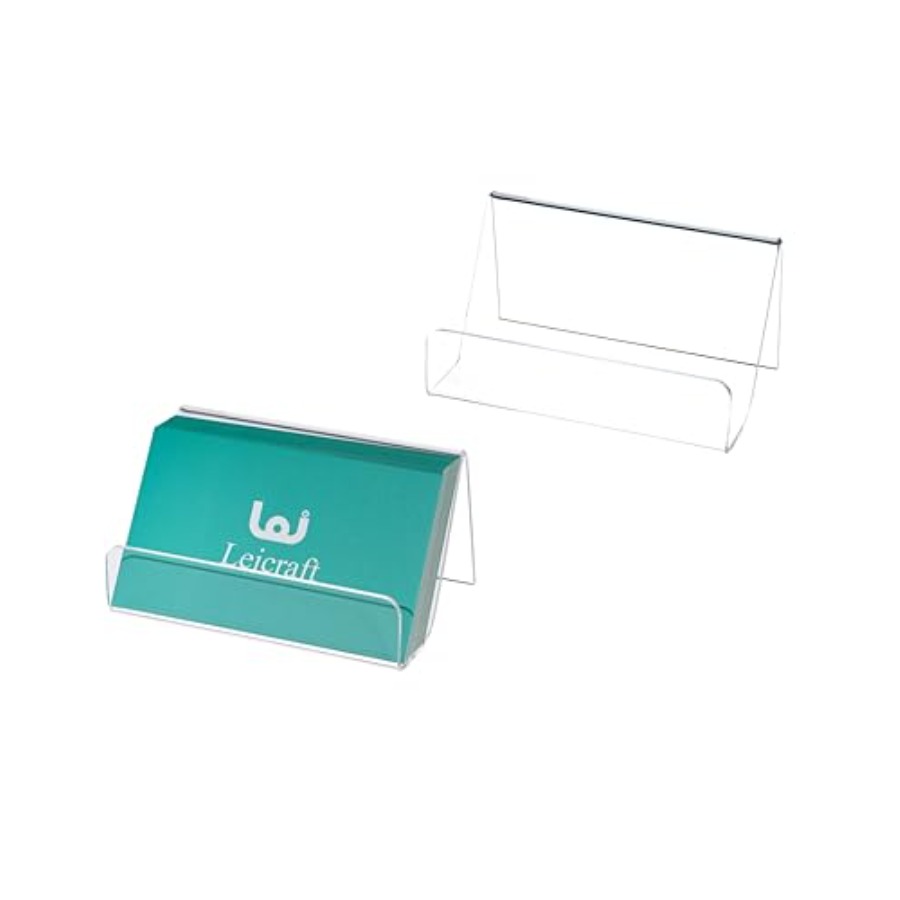 Men'S Accessories Holder - Acrylic Business Card Holder for Desk,