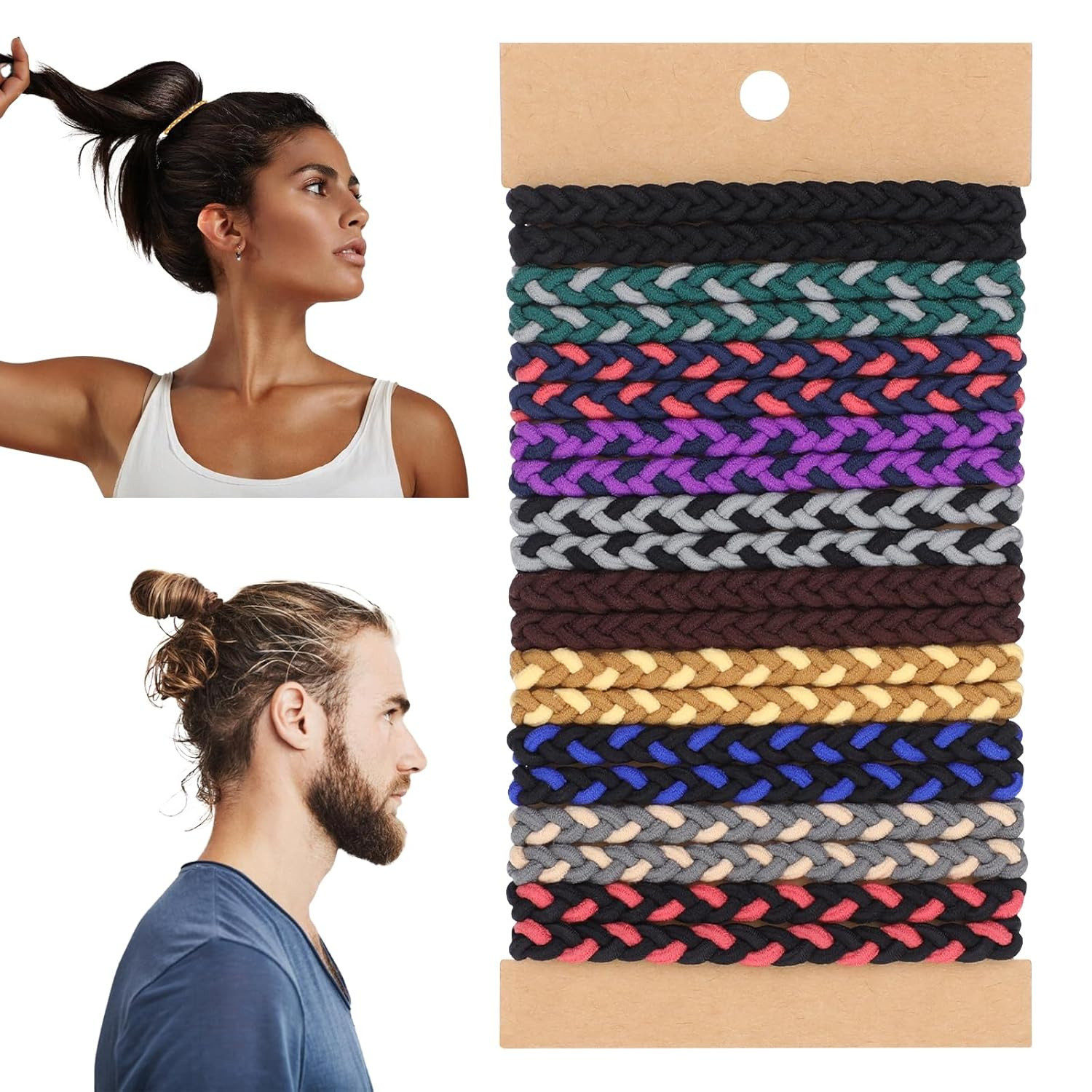 Men'S Accessories Holder - 10pcs Boho Hair Ties Bracelets No-Damage