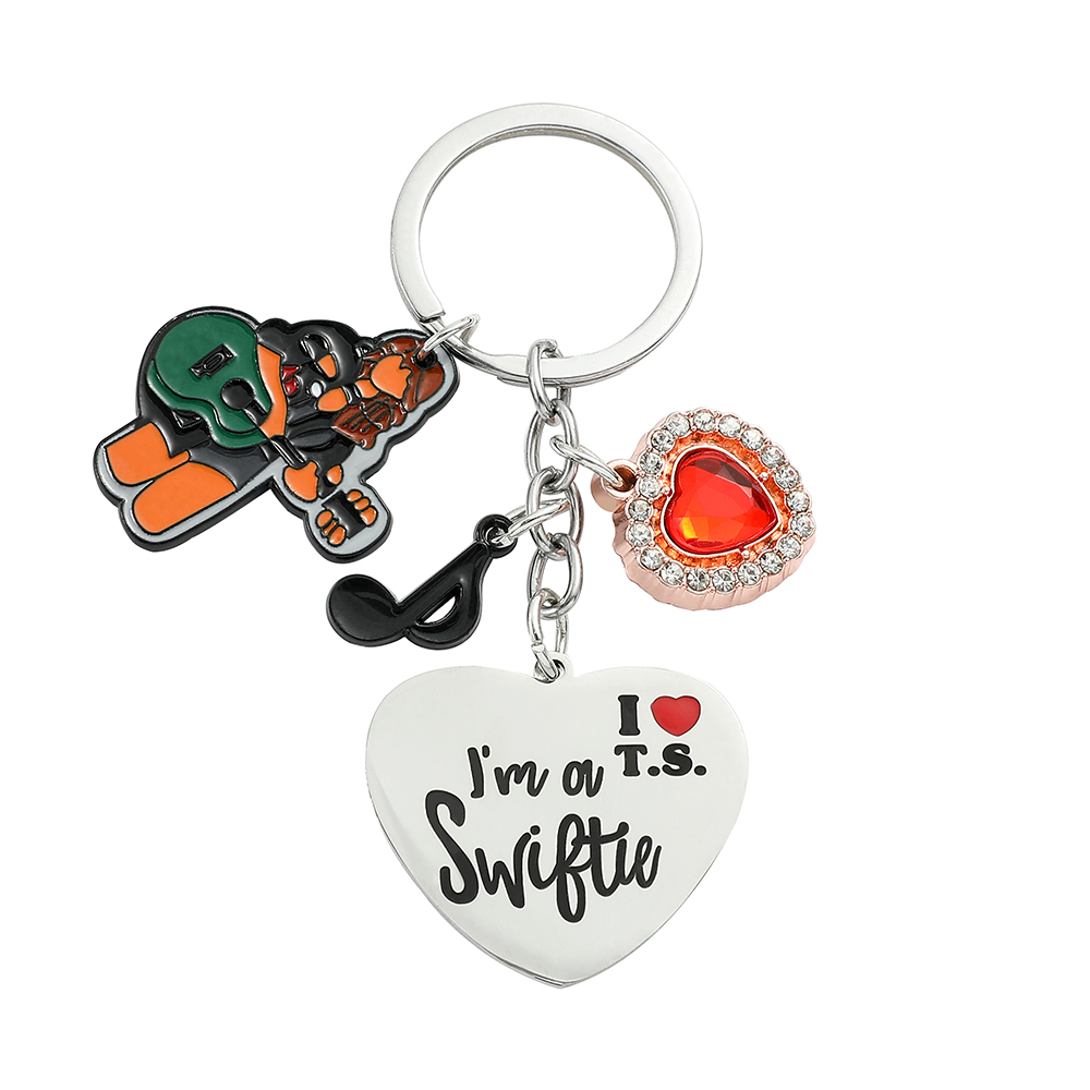 Men'S Accessories Holder - Taylor Keychain Fans Collect Stainless Heart