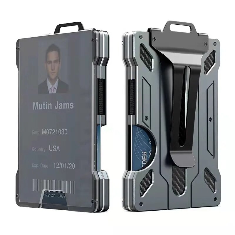 Card Case Minimalist - Minimalist Slim Wallet for Men Metal
