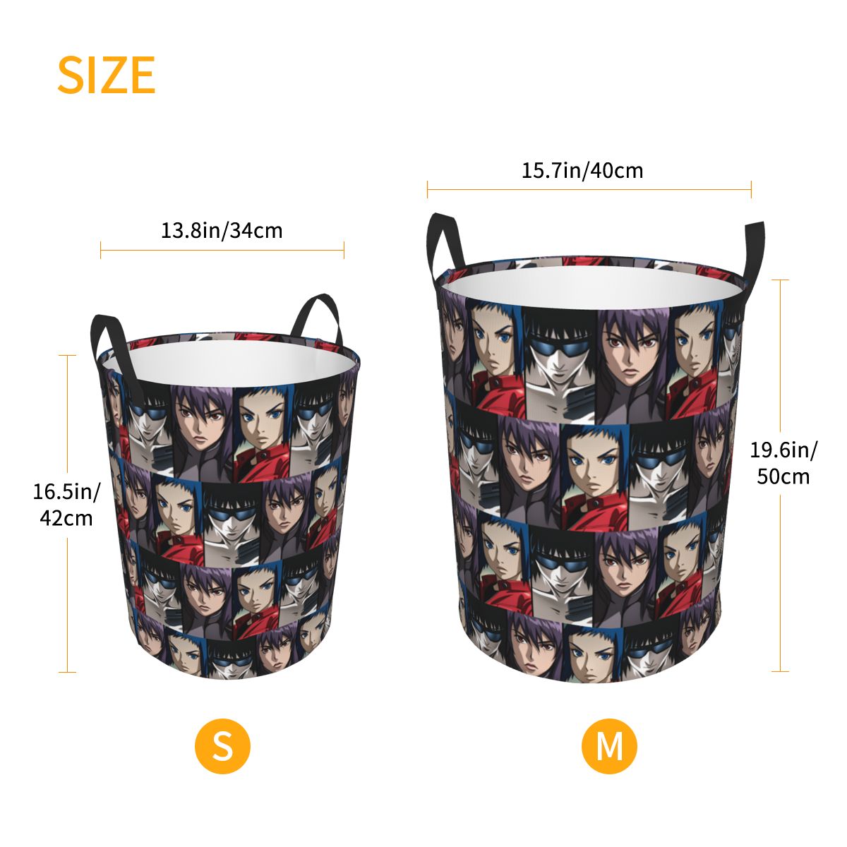 Ghost In The Shell Laundry Ham - огляд і ціна Men Accessories Hamper