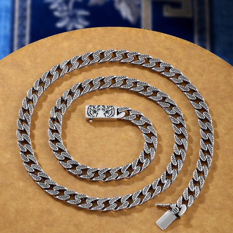 Bold Tiger Print Cuban Chain f - огляд і ціна Men'S Accessories Instagram
