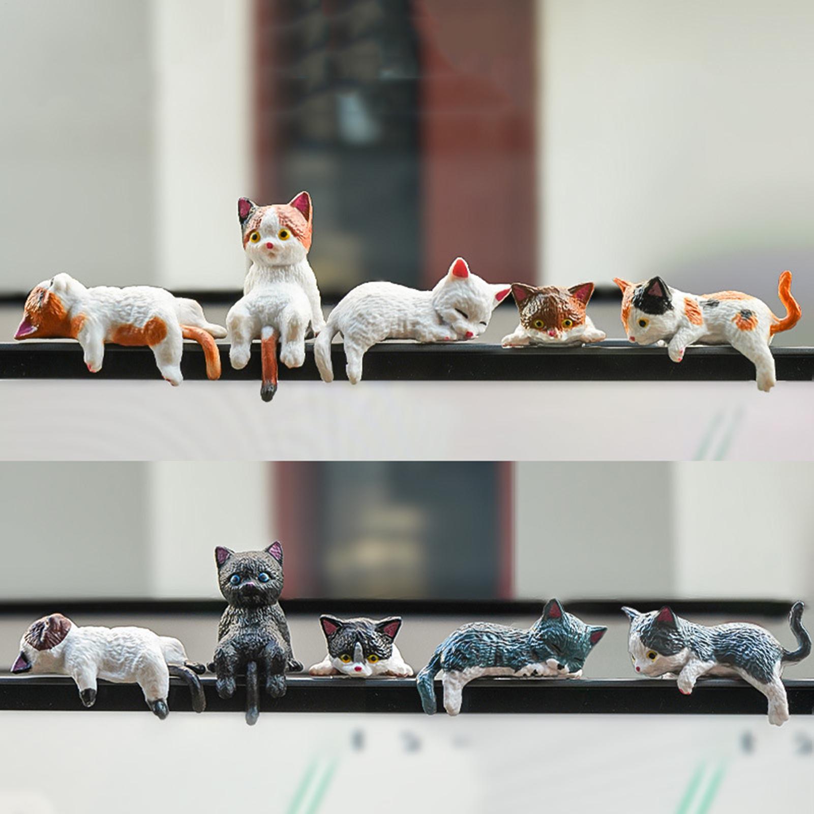 10pcs Cute Mini Cat Ornament C - огляд і ціна Men Accessories India