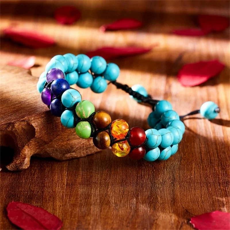 Double Layer 7 Chakra Bracelet - огляд і ціна Men Accessories India