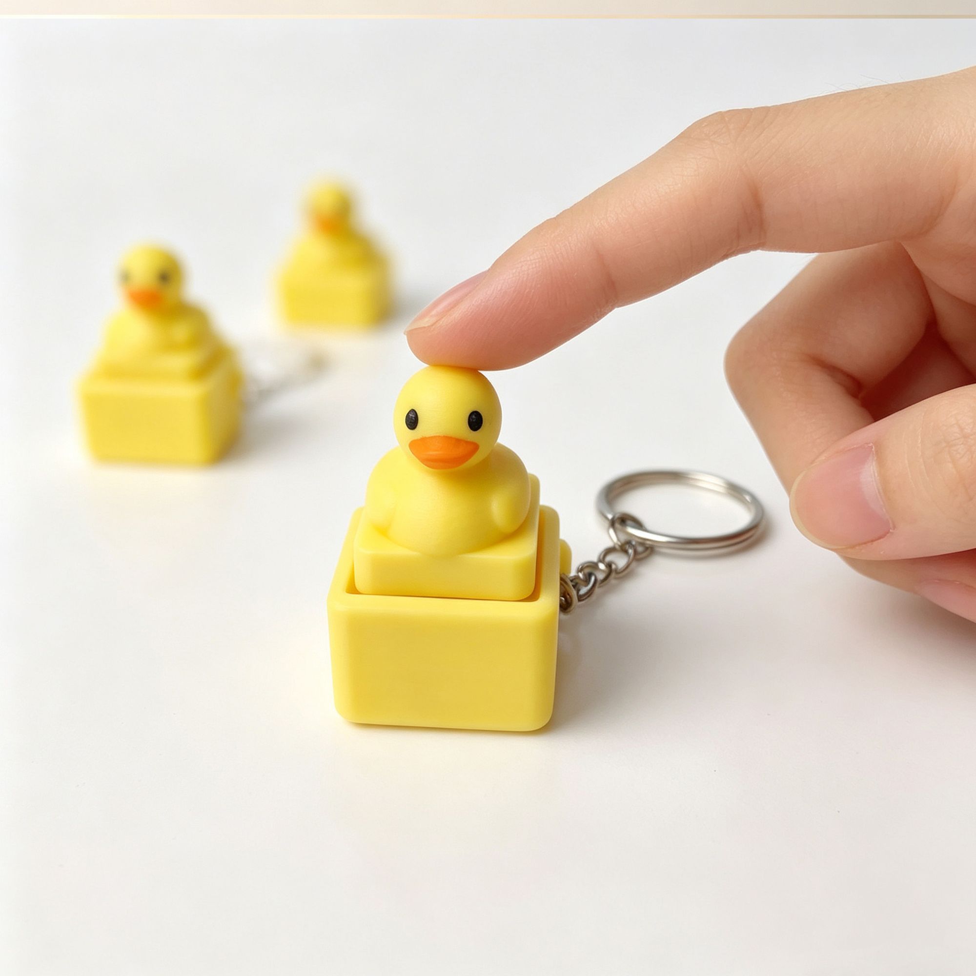 Cute Yellow Duck Press Keychai - огляд і ціна Men'S Yellow Accessories
