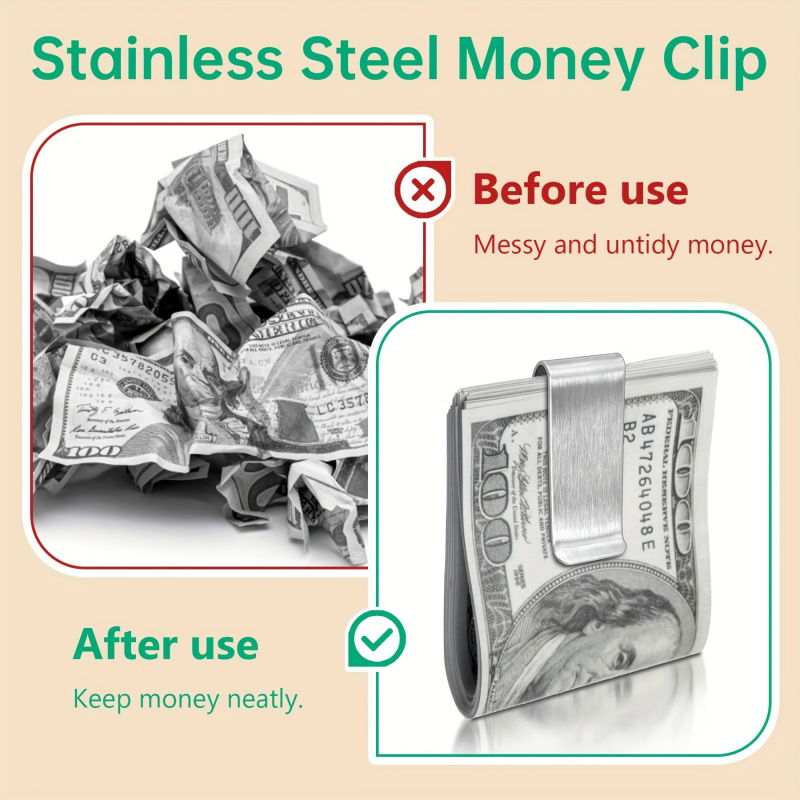 20PCS Stainless Steel Silver S - огляд і ціна Card Case Minimalist