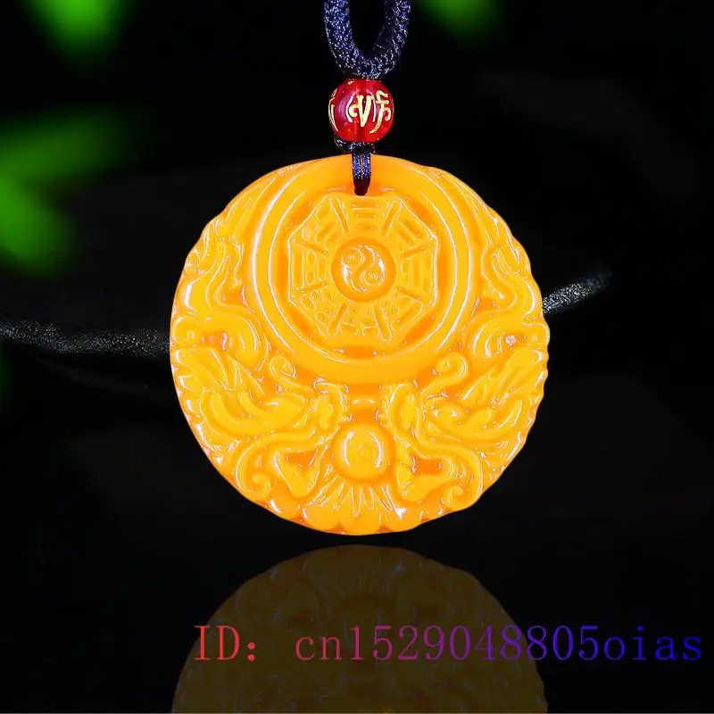 Yellow Jade Dragon Pendant Gif - огляд і ціна Men'S Yellow Accessories