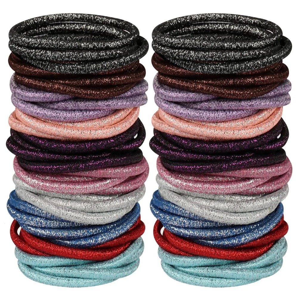10/30/50Pcs 4mm Black Elastic  - огляд і ціна Men'S Accessories Holder