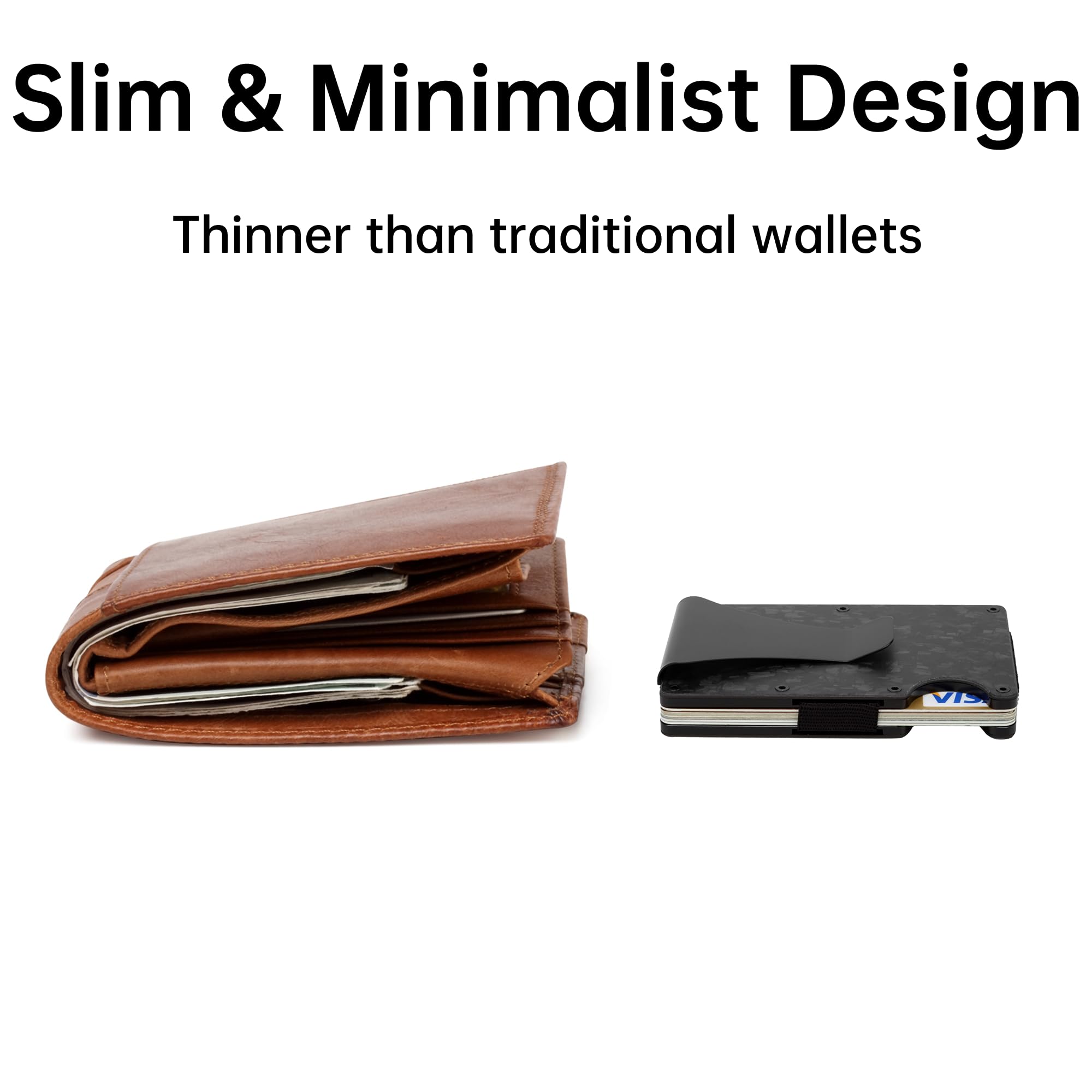 Carbon Fiber Wallet, Metal Mon - огляд і ціна Card Case Minimalist