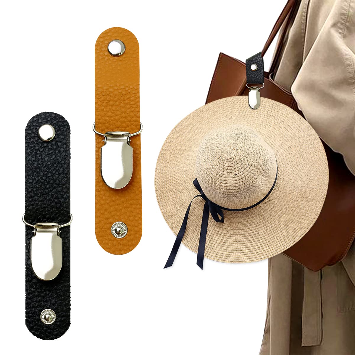 PU Leather Hat Clip for Travel - огляд і ціна Men'S Accessories Holder