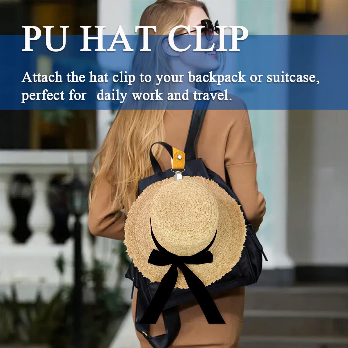 PU Leather Hat Clip for Travel - огляд і ціна Men'S Accessories Holder