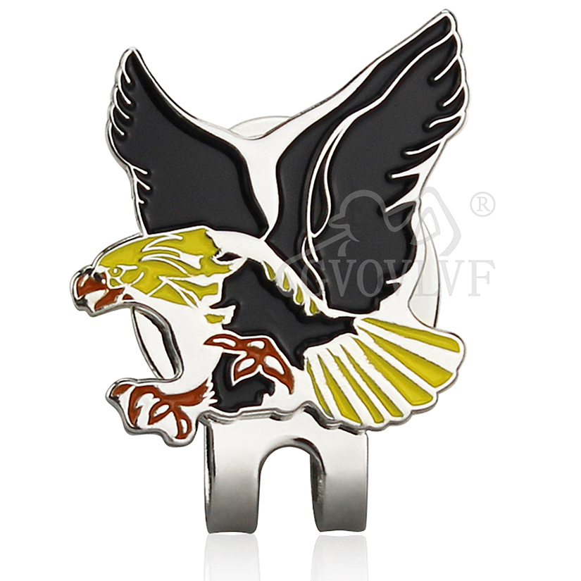 1pc Yellow Eagle Golf Hat Clip - огляд і ціна Men'S Yellow Accessories