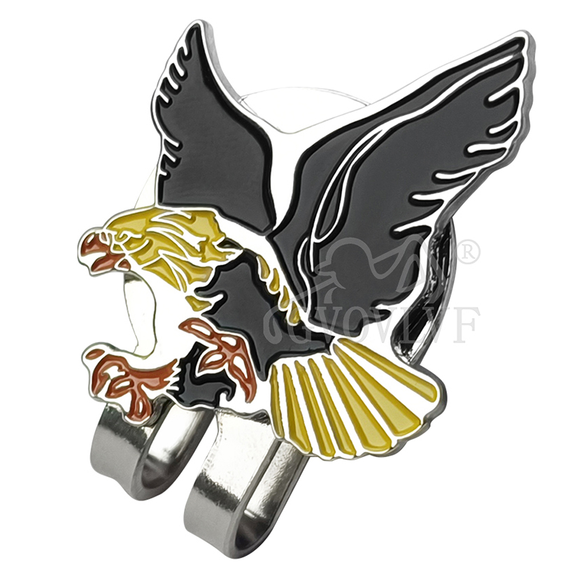1pc Yellow Eagle Golf Hat Clip - огляд і ціна Men'S Yellow Accessories